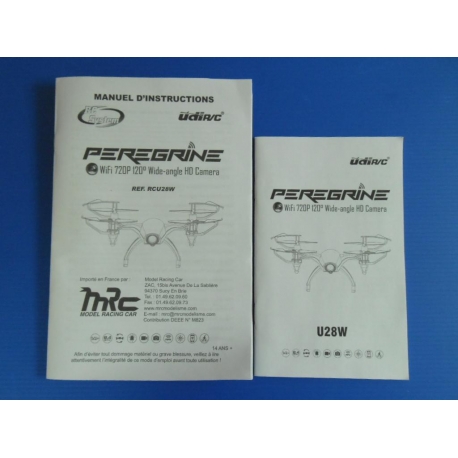 Notice papier Drone UDIRC Peregrine U28W