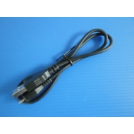 Cable USB vers micro USB noir 0.8m 