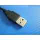 Cable USB vers micro USB noir 0.8m <br>